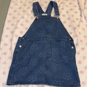 Denim Flower Overall Jumper
